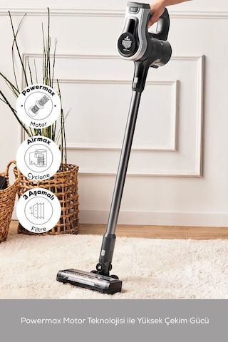 Karaca Vantuz Power Force Max 2 In 1 Şarj Edilebilir Dik Süpürge