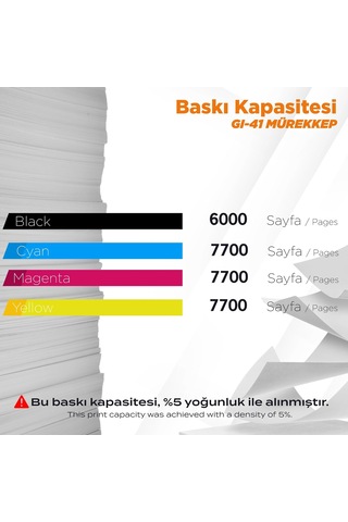 Canon Uyumlu Pixma G3420 Uyumlu Mürekkep Takımı/gı-41 Set