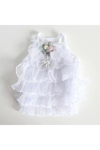 Best Golden Monkey Smok Beyaz Köpek Elbisesi 191666110