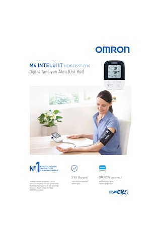 Omron M4 Intelli IT HEM-7155T-EBK Koldan Dijital Tansiyon Aleti
