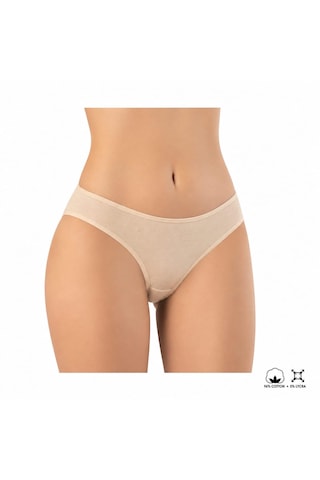 Perafit Kadın 6'lı Paket Pamuklu Likralı Esnek Bikini Külot Seti Siyah Beyaz Ten Rengi Şık Rahat Günlük İç Çamaşırı Çok Renkli