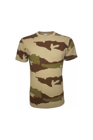 Sword Bisiklet Yaka Kısa Kollu Kamuflaj Erkek T-shirt Single Ç.kamuflaj