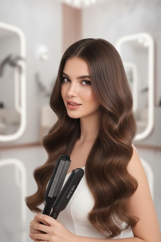 Volemı V-0114 Profesyonel Saç Maşası Color Care, 5x Renk Koruma, Keratin Yağlı Seramik Kaplama Dijital Isı Ayarlı Maşa