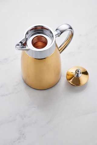 Minimalist & Lüks: Aura Luxury Gold Yüksek Yalıtımlı Termos 1.3 L Altın