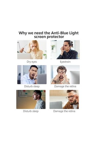 Mufunye 19 İnç 16:10 Monitör Ekran Koruyucu, Mavi Işık Ve Uv Engelleyici, Asma Tipi Göz Koruyucu, Kolay Kurulum, Kırılma Ve Tozdan Koruma