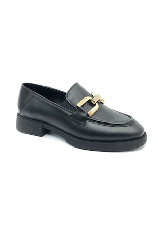 Greyder 59120 Zn Deri Comfort Klasik Oxford Kadın Ayakkabı Siyah