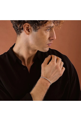 925 Ayar Gümüş Burma Unısex Kelepçe Bileklik Gümüş