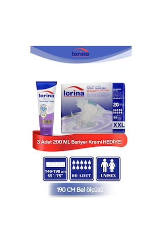 Hasta Bezi Xxlarge 20'li 3 Adet - 200 Ml Bariyer Kremi Hediyeli 2XL