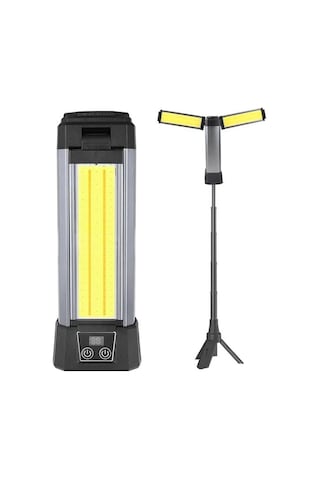 Powermaster Pm-24565 25 Watt Usb - Type-c Girişli P50 Ve Cob Ledli 2 Kanatlı Kollu Çalışma Lambası Diğer
