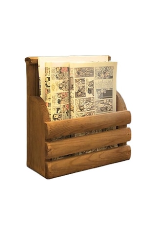 Grootland Ahşap Dergilik Kitaplık Gazetelik