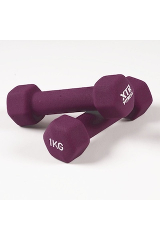 Xtr Fitness Vinyl Neoprene Dambıl 1 Kg X 2 Adet Mor