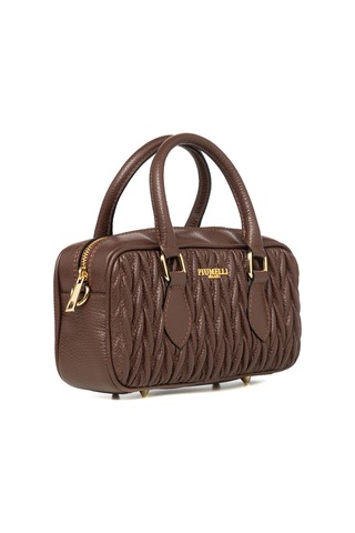 D223 Chocolate Portföy Çantası Kadın Cecıle Piumelli Milano Bag D223 Chocolate