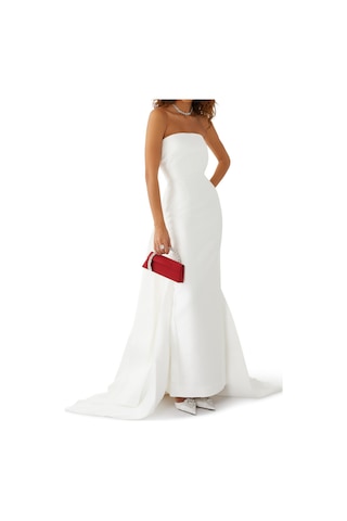 Solace London Imani Maxi Elbise - Renk Krem