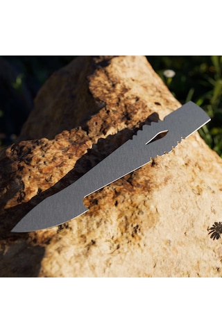 Kamp Ayısı Hunt Bushcraft Mızrak Ucu Gri