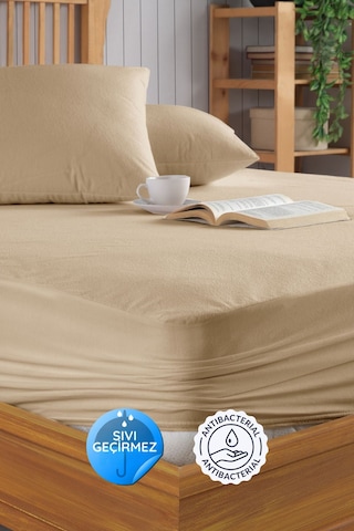 Formeya Pamukkale Kahve Mikro Fitted Sıvı Geçirmez Yatak Koruyucu  TekKişilik  Alez