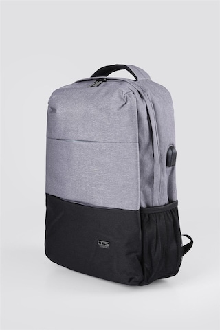 Ççs 51471 Unisex Laptop Bölmeli Çok Gözlü Seyahat Business Gri Sırt Çantası Gri