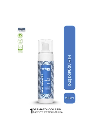 Tto-x Nemlendiricili Duş Köpüğü Men 200ml Kokusuz