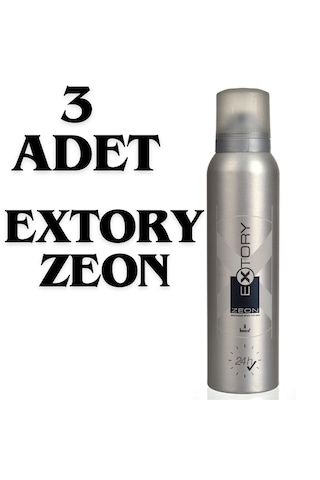 Extory Zeon Erkek Deodorant 3 X 150 Ml Extory Zeon Erkek Deodorant 3 X 150 Ml