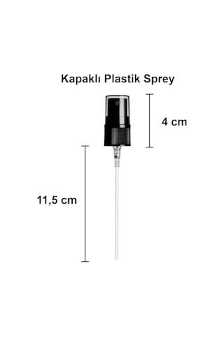Afracam 100 Ml Siyah Spreyli Amber Cam Şişe 100 Cc Sızdırmaz Kapaklı Fısfıs Kahverengi Cam Şişe 6 Adet