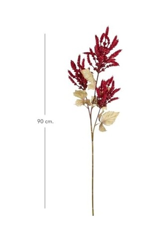Yapay Çiçekli Bitki Pampas Bordo 90 Cm.