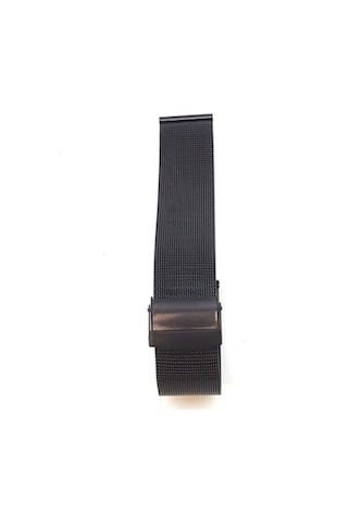 Hasır Kol Saat Kordonu Siyah Ince Çelik 20 Mm ( Ø 1,5)