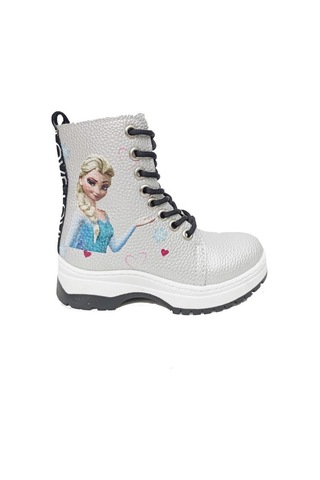 Fix Kids 9603 Deri Fashion Kız Çocuk Bot Gümüş
