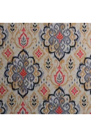 Antrasit Sütlü Kahve Renkli Modern Damask Desen Dijital Baskılı