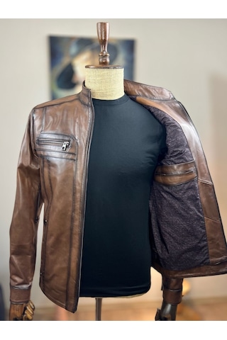 Always Leather Usta İşi Özel Dikim %100 Hakiki Deri 1803340027 Kahverengi
