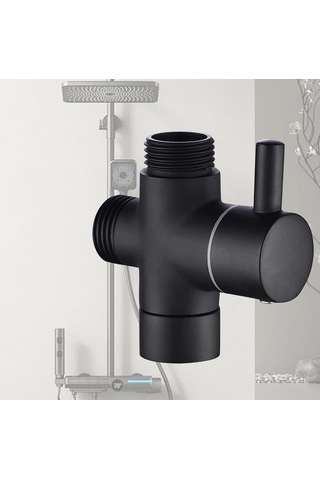 Pazly Suntek Duş Başlığı Yön Değiştirme 2x2x2 Cm Siyah - Pratik Ve Ayarlanabilir Siyah