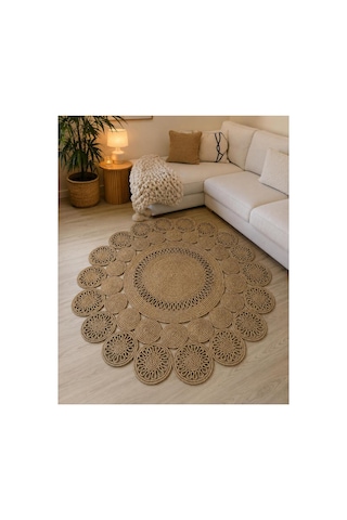 Hasır,jüt, Kilim, Paspas, Mutfak Halısı, Banyo Paspası, Kilim, Halı, Balkon Paspası Kahverengi Kahverengi