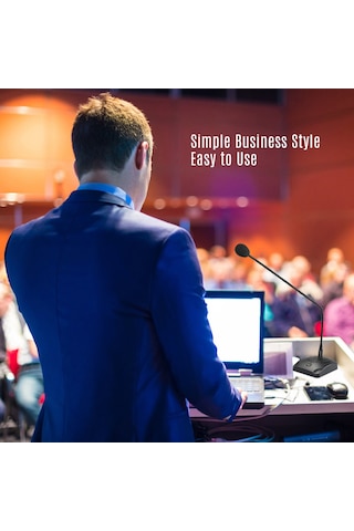 Youmex K-12 Kartal Mikrofon, Masaüstü Konferans Ve Canlı Yayın İçin Yönlendirilebilir Kapasitif Mikrofon 1.5 M