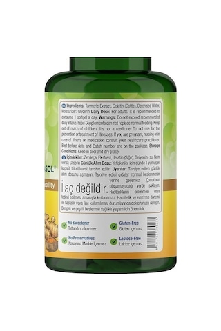 Nature's Supreme Curcumin 60 Yumuşak Kapsül