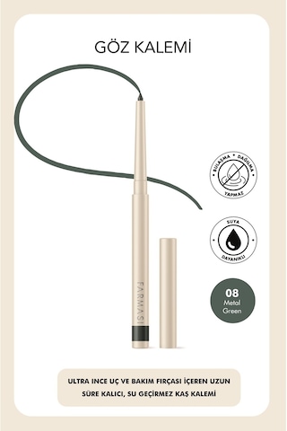 Farmasi Asansörlü Göz Kalemi 08 Metal Green