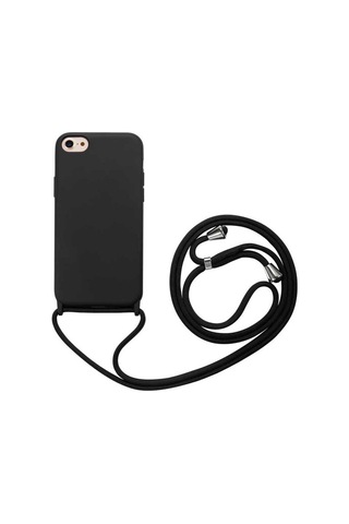Apple Uyumlu iPhone 8 Kılıf Zore Ropi Kapak Siyah