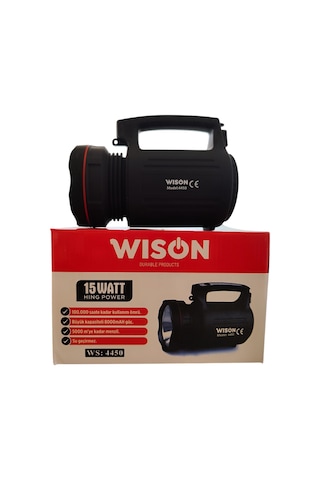 Wison Ws-4450 Su Geçirmez Fener 5000m Menzil Siyah
