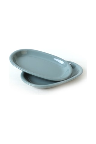 Keramika Yeşil Hitit Kayık Tabak 22 Cm 2 Adet 326