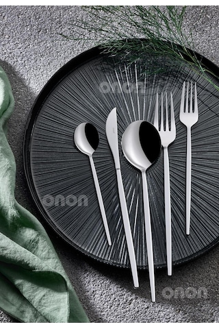 Onon Mokka 12 Kişilik 60 Parça Çatal Kaşık Bıçak Takımı