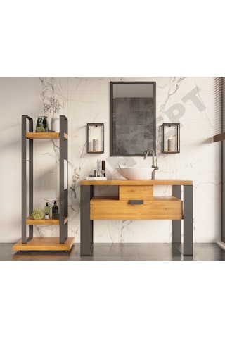 Ntconcept Mina Doğal Ahşap 3 Lü Set Hilton Açık Ceviz