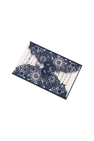 Mufunye "10 Adet İnci Kağıdından Lüks Davetiye Kartları - Düğün, Doğum Günü, Yıldönümü İçin" Standart