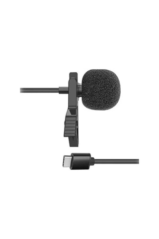 Type-c Uyumlu Mini Klipsli Mikrofon, Lavalier Tasarım
