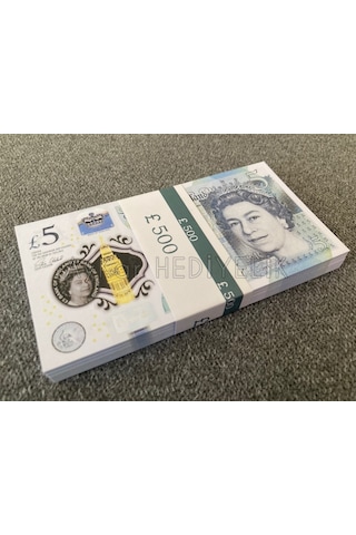 100 ADET 5 STERLİN BANKNOT POUND PARA GEÇERSİZ P...