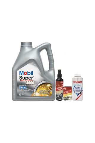 Mobil Super 5W-30 3000 Full Sentetik Motor Yağı 4 L + Gojo Set + Intermac Klima Temizleyici 150 ML Mobil Super 5W-30 3000 Full Sentetik Motor Yağı 4 L + Gojo Set + Intermac Klima Temizleyici 150 ML