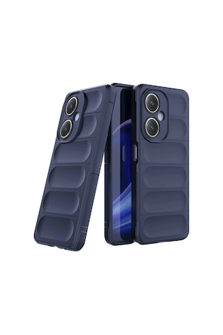 Vivo Y27 Kılıf Optimum Silikon - Lacivert Renkli