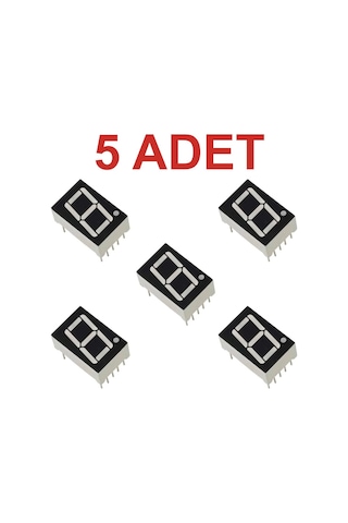 5 Adet 14mm 7 Segment Ortak Katot Display Rodevino