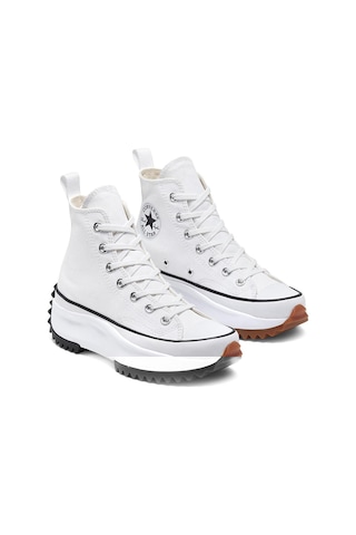 Converse Run Star Hike Canvas Platform Erkek Beyaz Sneaker Ayakkabı 166799c Beyaz