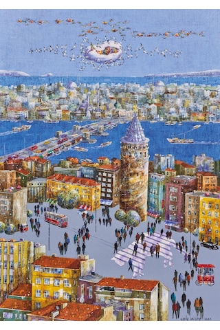 Ks Games 500 Parça Galata Kulesi Puzzle - Gafur Uzuner