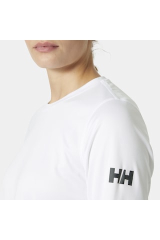 Helly Hansen W Hh Tech Crew Ls 2.0 Uv Üst Kadın Sweatshirt-32405 Beyaz