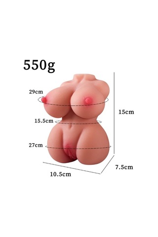 River World Va Jina Mastürbatör Gerçekçi Göğüslü 550 Gr Lık