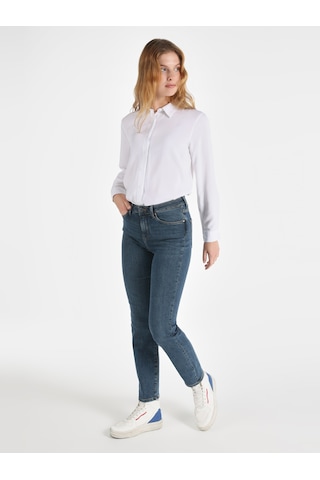 Colins 703 Carla Slim Fit Normal Bel Düz Paça Jean Pantolon Cl1065299 Denim