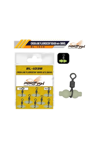 Portfish Bl-1038 Üçlü Fosforlu Gezer Fırdöndü No:6 8psc 1